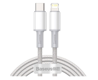 Baseus Kabel CATLGD-02 Lightning - USB-C PD 20W 480Mb/s 1m - biały - 1502158 - zdjęcie 1